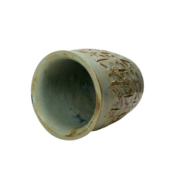 Vintage Unique Hand-Thrown Ceramic Pottery Mug 8 oz. Production Number 10/89 - Picture 8 of 8